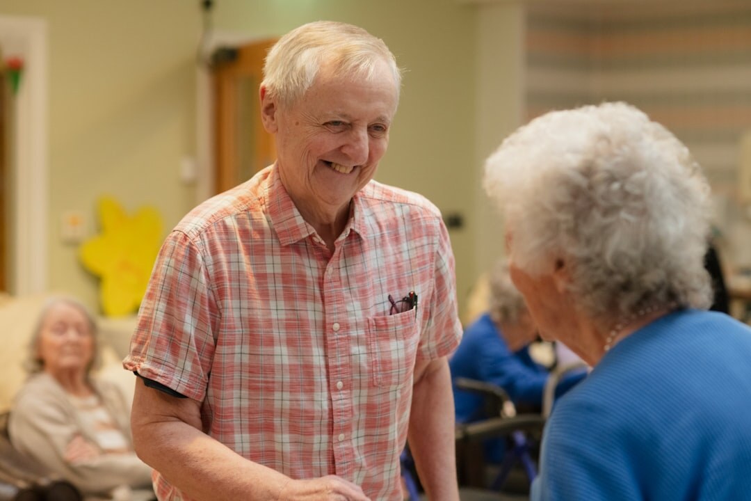 seniors laughing in group