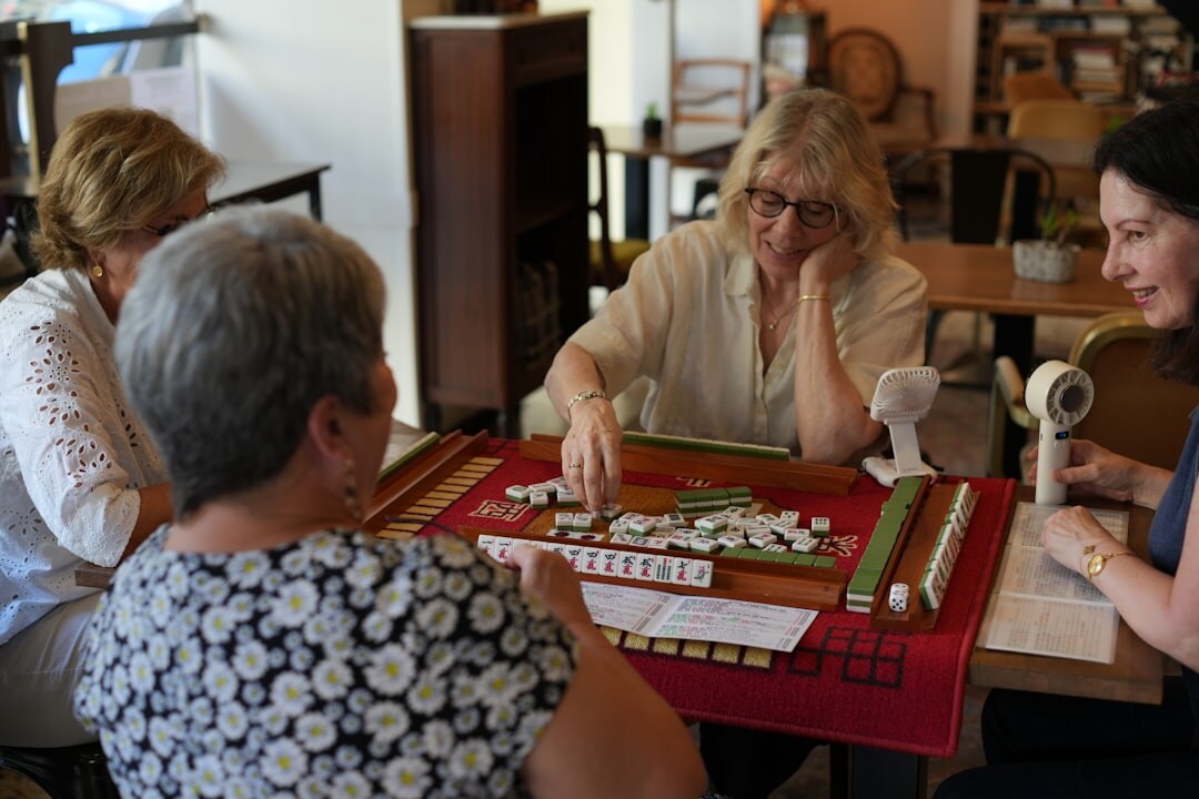 senior group playing games
